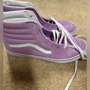 purple high top vans